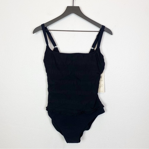 Profile by Gottex Cote D'Azur D Cup One Piece Swimsuit Ruffle Black - Picture 5 of 6